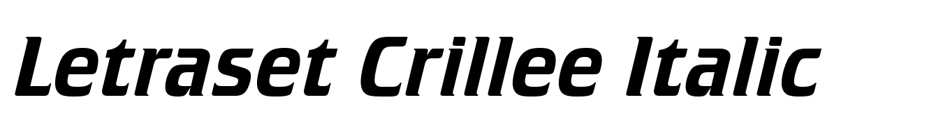 Letraset Crillee Italic